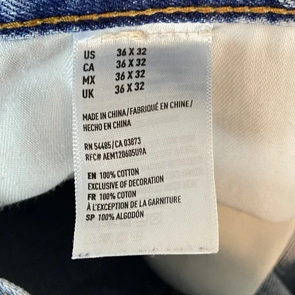 American Eagle Classic Bootcut Jeans Mens 36x32* Y2K 2000s Grunge Indie Denim - Picture 6 of 8